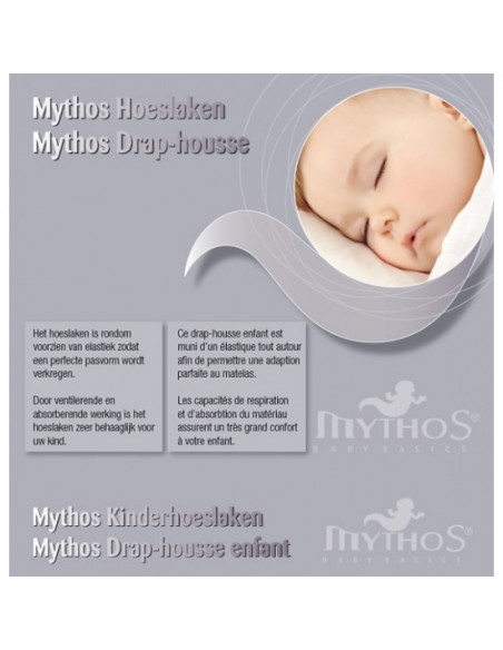 Mythos Hoeslaken Jersey 40x80 - Ecru