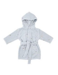 Little Dutch - Badjas geborduurd Blue -