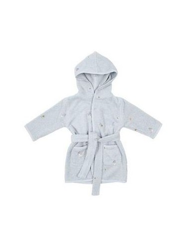 Little Dutch - Badjas geborduurd Blue -