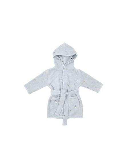 Little Dutch - Badjas geborduurd Blue -