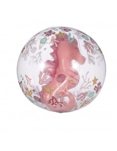 Little Dutch strandbal 35 cm met zeepaardje