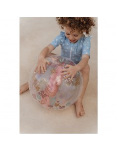 Little Dutch strandbal 35 cm met zeepaardje 2