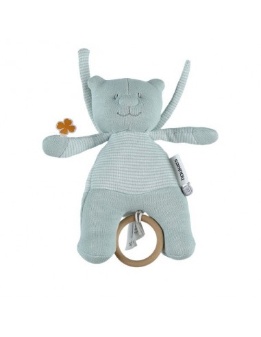 Noukie's Mini muzikale knuffel BIO Katoen Mint Nouky