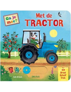 Ga je mee? met de tractor