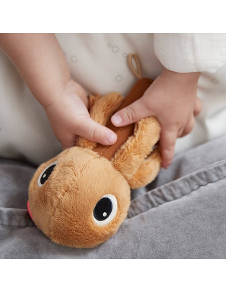 Done by Deer - Sensory rattle mirror Jelly Mustard