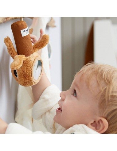 Done by Deer - Sensory rattle mirror Jelly Mustard