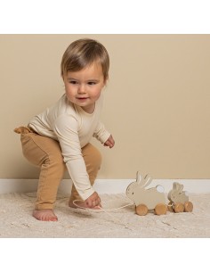 Little Dutch - Trekdier konijnen Baby bunny FSC