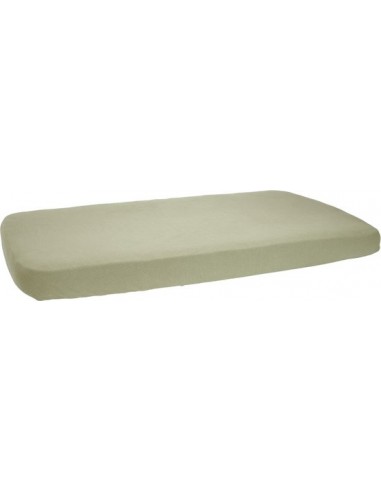 Little Dutch Hoeslaken Wieg - 60 x 120 cm - Olijfgroen