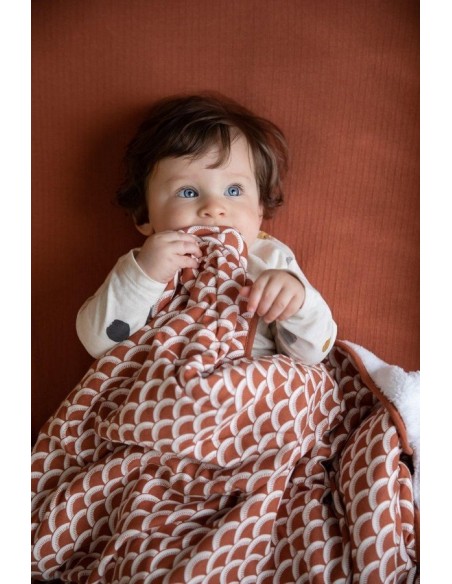 Little Dutch Hoeslaken Wieg - 60 x 120 cm - pure rust