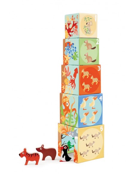 Scratch stapeltoren dieren