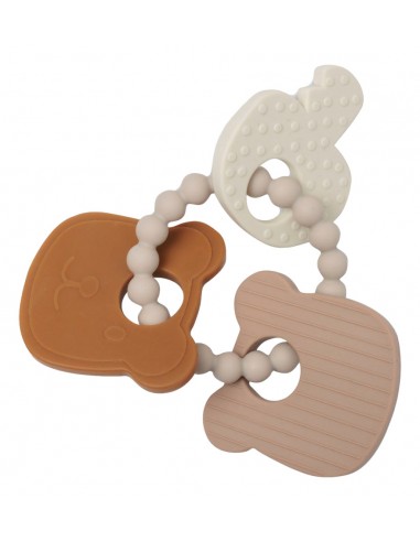 Bijtring Siliconen 15x11x1cm Teddy Bear
