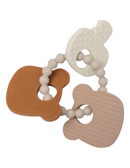 Bijtring Siliconen 15x11x1cm Teddy Bear