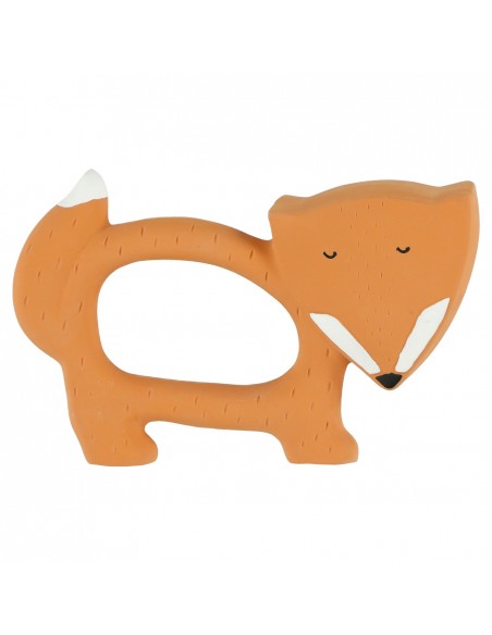 Natural rubber round teether - Mr. Fox