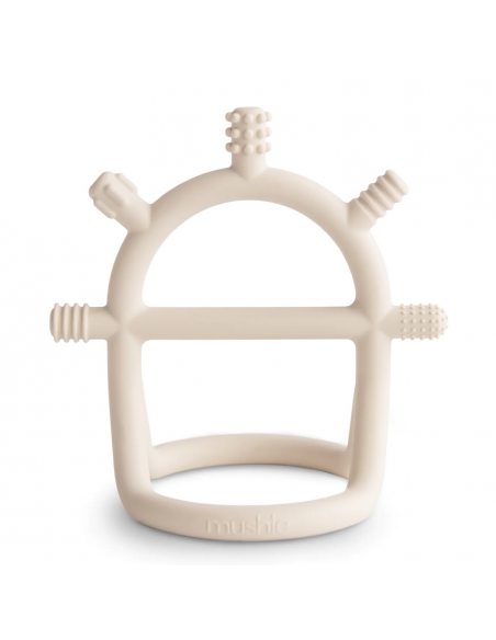 MUSHIE Teether No-Drop - Shifting Sand