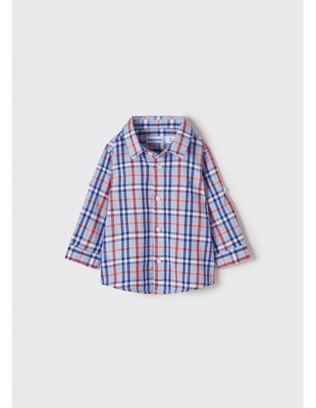 Mayoral Hemd geruit blauw-rood