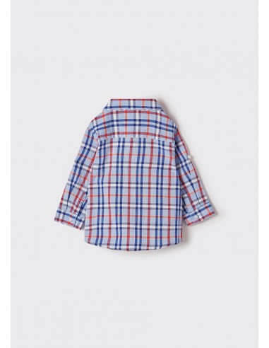 Mayoral Hemd geruit blauw-rood