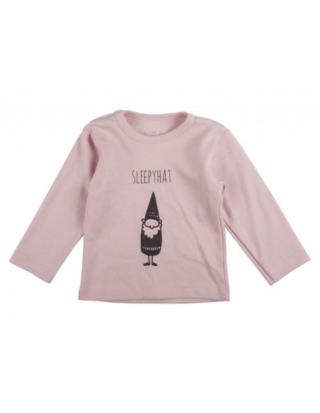 PlumPlum T-shirt lange mouwen Roze 'Sleepyhat'