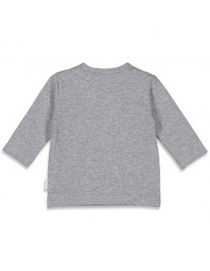 Feetje t-shirt lange mouwen grijs snuggle 'animal friends' 2