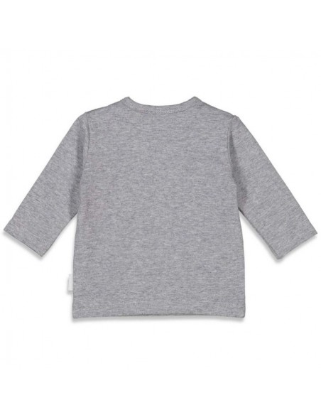 Feetje t-shirt lange mouwen grijs snuggle 'animal friends'