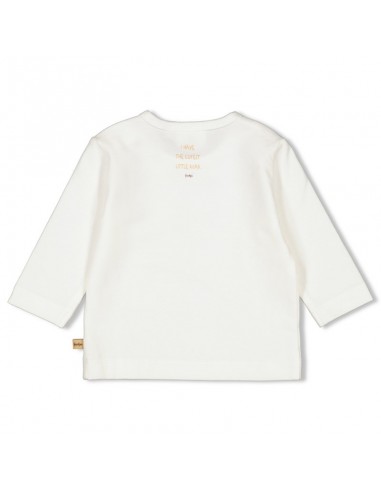 Feetje t-shirt lange mouwen wit Tiny roar