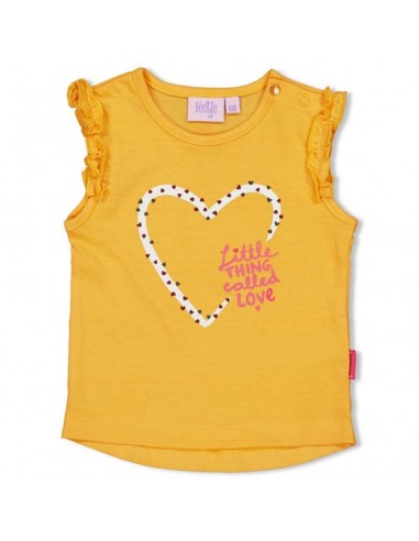 Feetje T-shirt geel 'little thing called love'