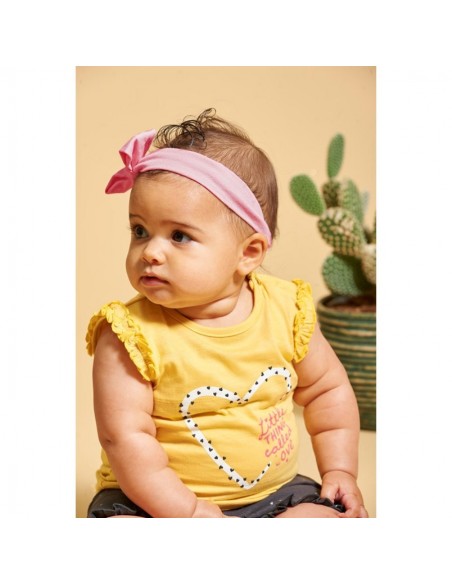 Feetje T-shirt geel 'little thing called love'