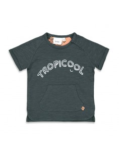Feetje T-shirt antraciet - Good Vibe Tribe