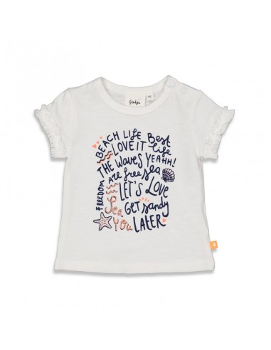 Feetje T-shirt wit - Shells