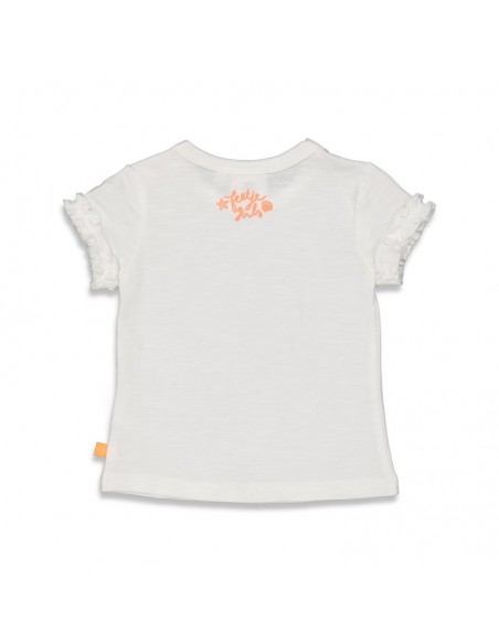 Feetje T-shirt wit - Shells