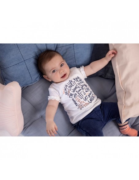 Feetje T-shirt wit - Shells