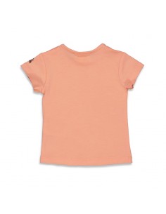 Feetje T-shirt roze gestreept 'Papaya Punch' 2