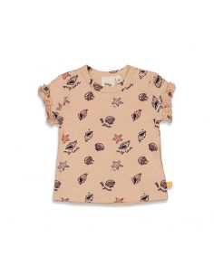 Feetje T-shirt roze - Shells
