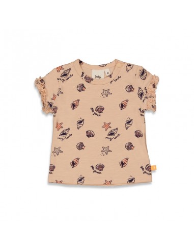 Feetje T-shirt roze - Shells