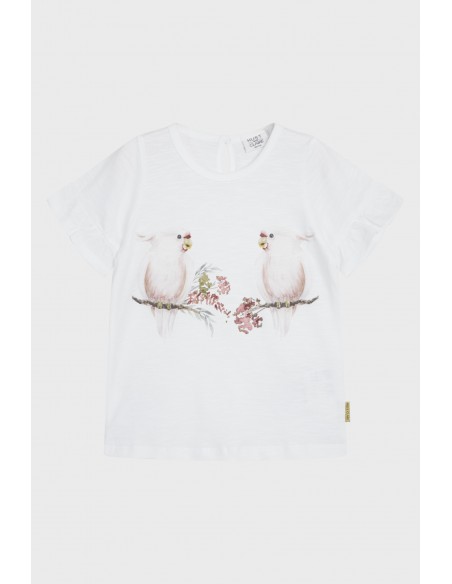 Hust en Claire t-shirt vogel Achena