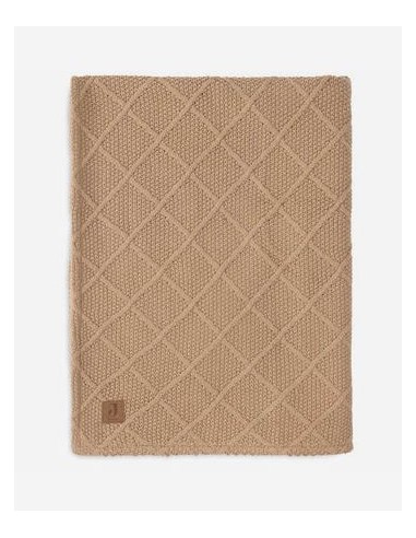 Jollein - Deken Wieg 75x100cm Check Knit - Biscuit