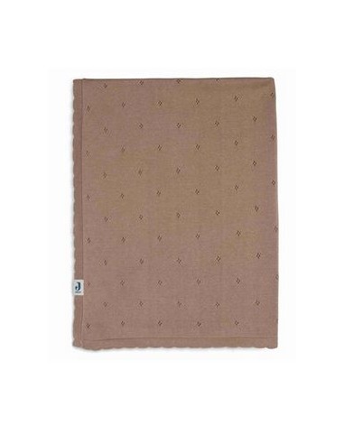 Deken 100x150cm Pointelle biscuit