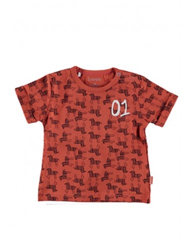 BESS T-shirt roest zebra's