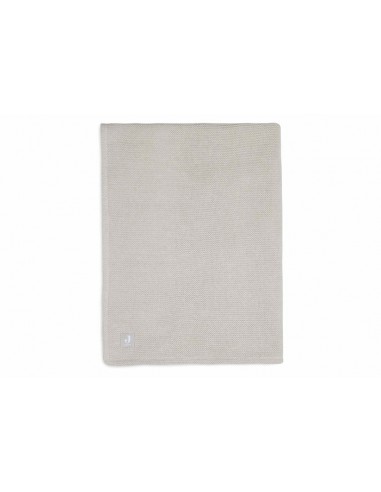 Deken Wieg 75x100cm Basic Knit Nougat/Fleece