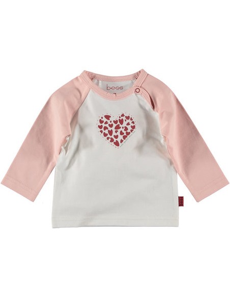 BESS T-shirt lange mouwen hartjes