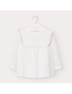 Mayoral Satijne blouse Wit