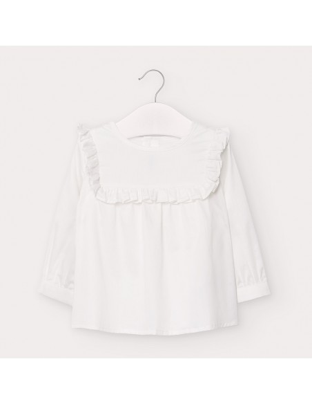 Mayoral Satijne blouse Wit