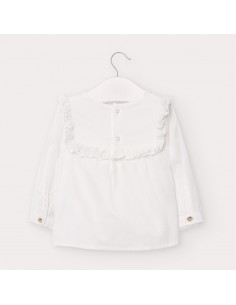 Mayoral Satijne blouse Wit 2