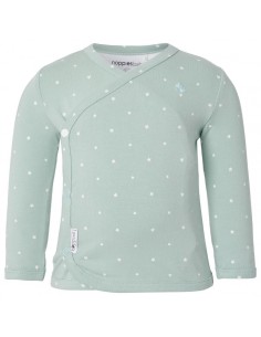 Noppies T-shirt overslag anne grey mint