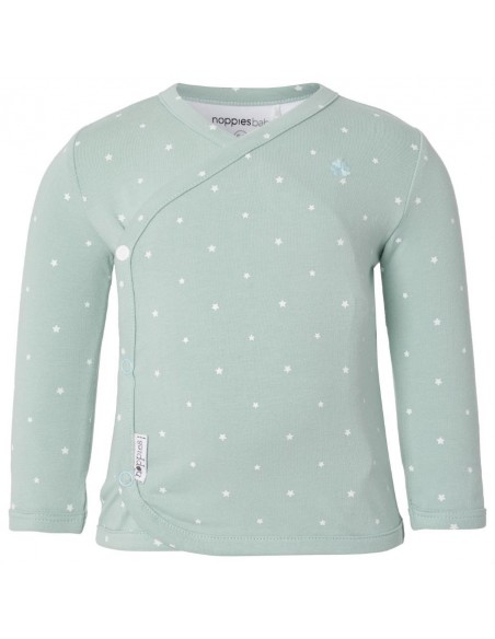 Noppies T-shirt overslag anne grey mint