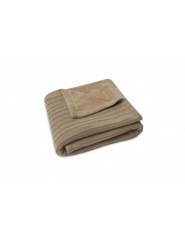 Deken Ledikant Velvet Pure Knit Biscuit GOTS - 150x100cm