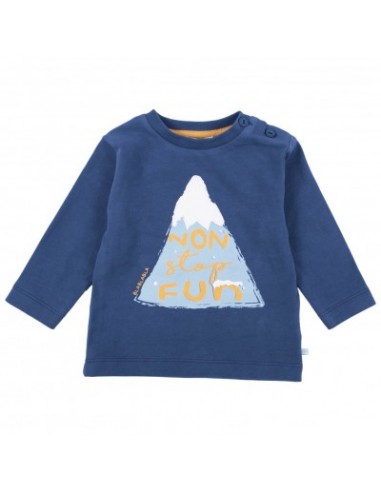 BlaBlaBla T-shirt lange mouwen non stop fun blauw