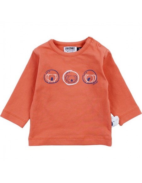 Zero2three T-shirt lange mouwen oranje