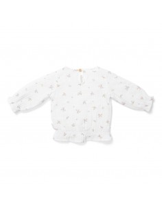 Little Dutch Blouse lange mouw mousseline White Meadows 2