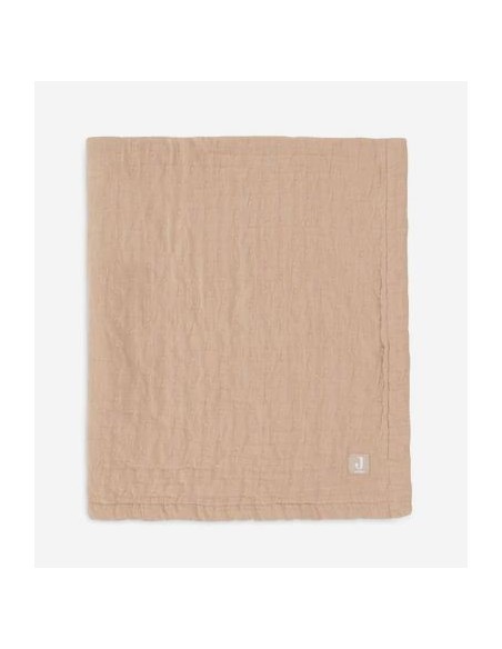 Deken Hydrofiel 75x100cm Jacquard - Biscuit - GOTS