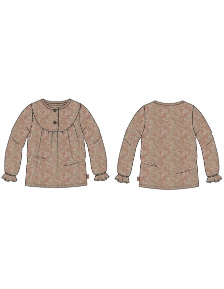 Levv Longsleeve - Brown mocha stripe